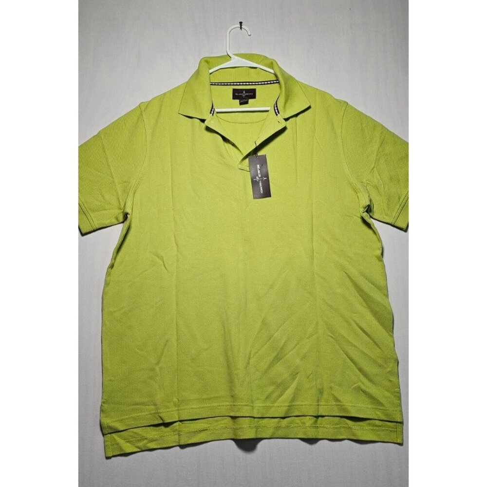 Black Brown Polo Shirt Men’s Large Green Short Sleeve Casual New With Tag